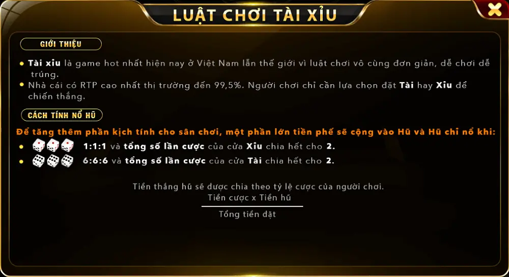 Khái quát chung game Tài xỉu Go88 online