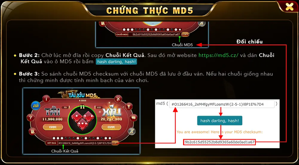 Cách nhập cuộc chơi Tài xỉu MD5 Go88 online dễ dàng