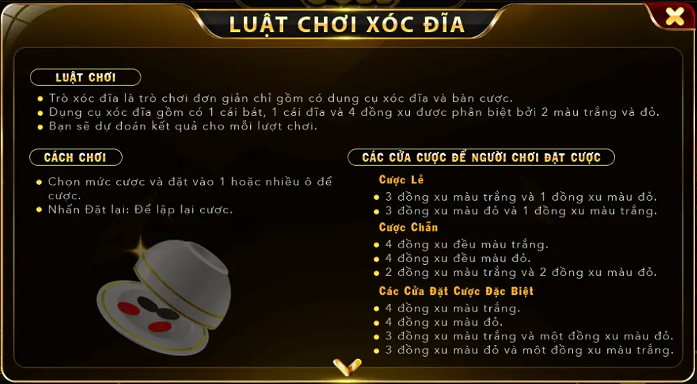 Thông tin chung về game Xóc đĩa Go 88 