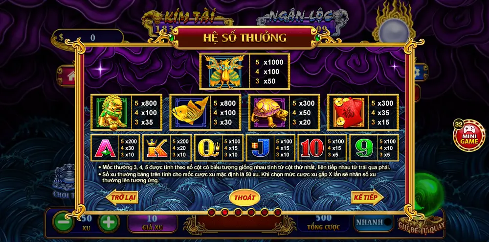 Bí kíp giúp tân thủ đánh thắng game Kho tàng ngũ long link tải Go88