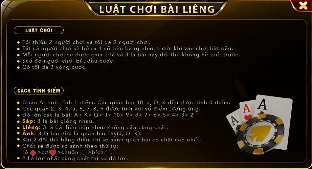 Các dạng bài cơ bản gặp phải khi chơi game Liêng Go 88 