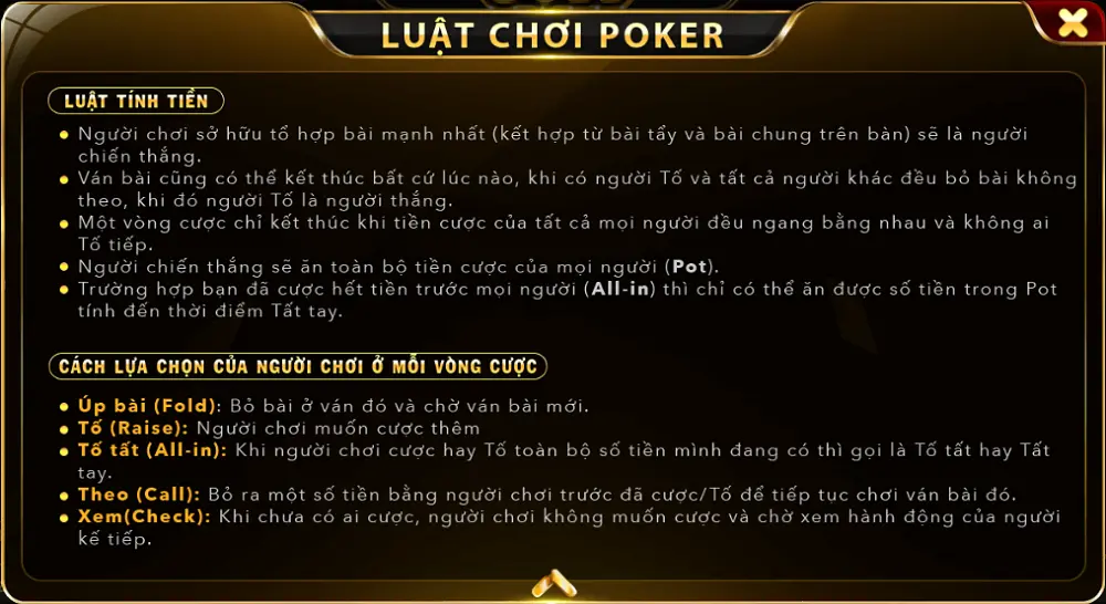 Mẹo đặt cược Poker Go88 online hiệu quả cho tân thủ 