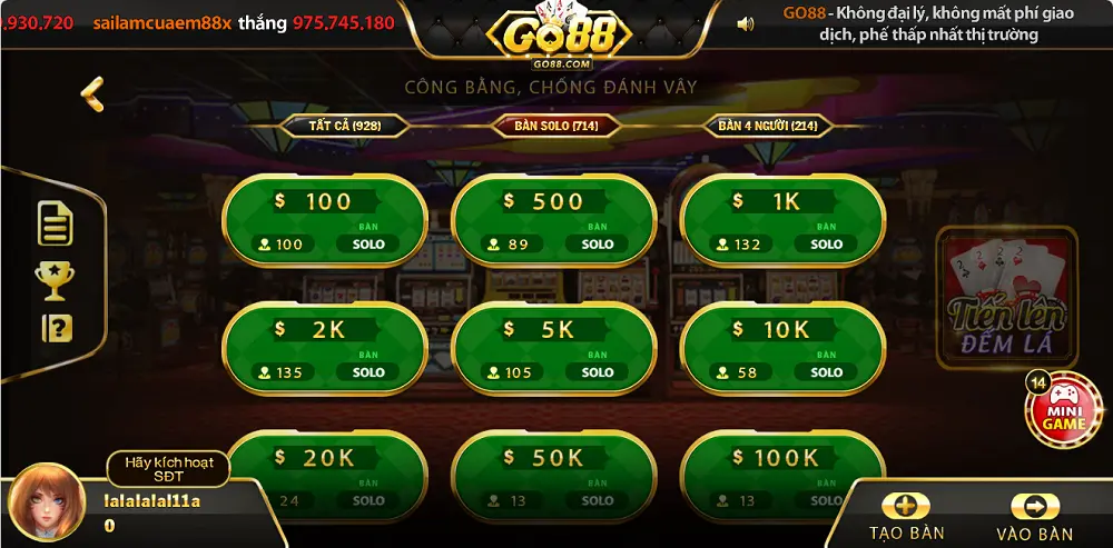 Đôi nét về game bài Tiến lên đếm lá tải Go88 