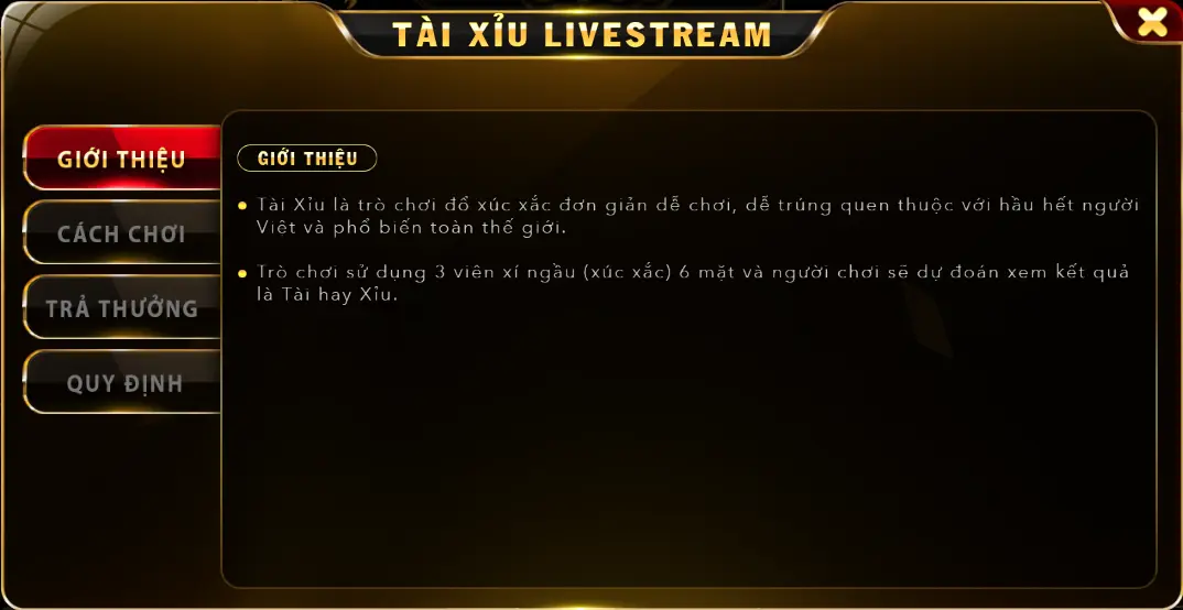 Tổng quan thế giới trò chơi - Tài xỉu Livestream Go88 online