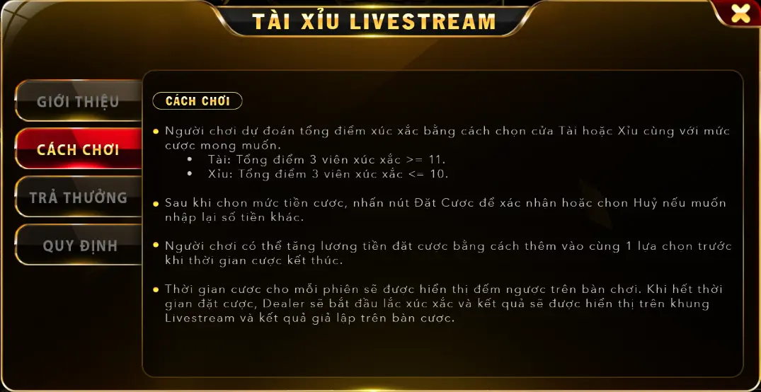 Những bí kíp đánh game Tài xỉu Livestream Go88 online hiệu quả